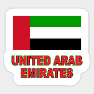 The Pride of the United Arab Emirates - National Flag Design Sticker